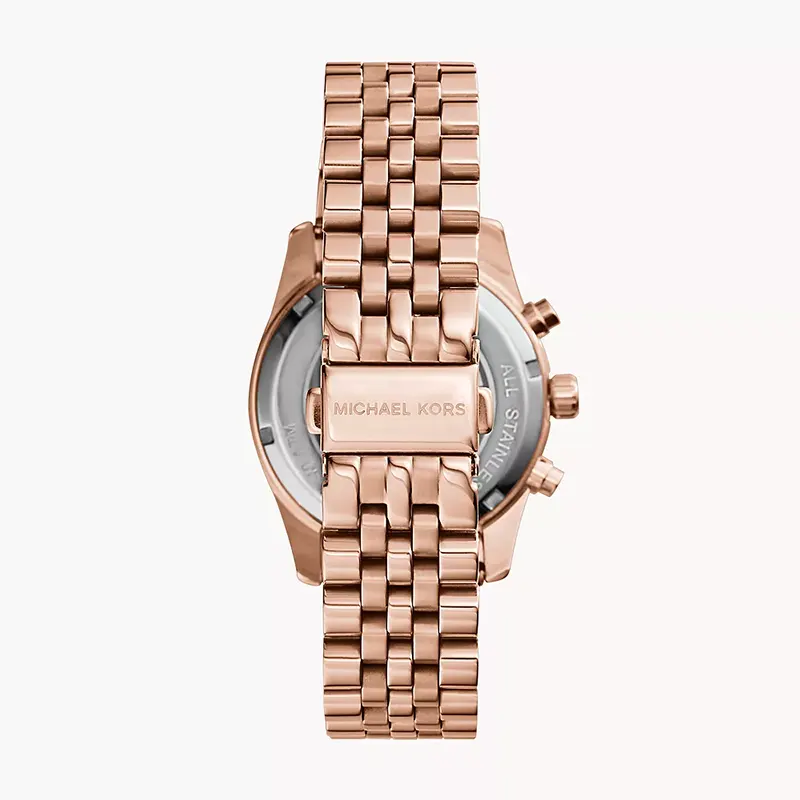 Michael Kors Lexington Chronograph Rose Gold-Tone Ladies Watch | MK5569